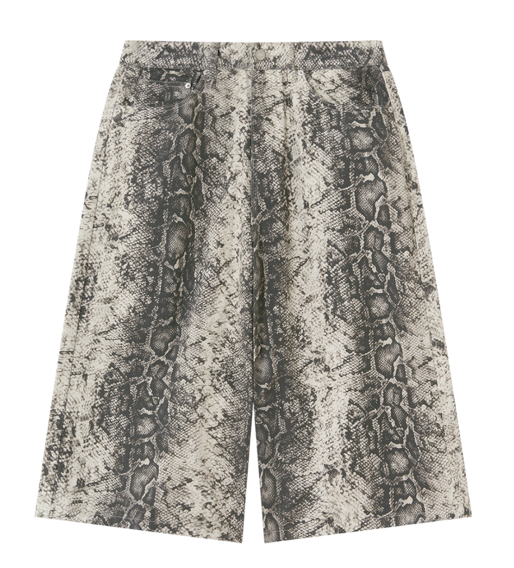 Snakeskin print pants