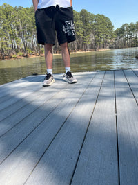 404 culture Iron Cross shorts