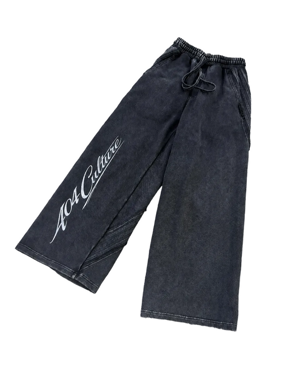 404 culture snow washed sweatpants
