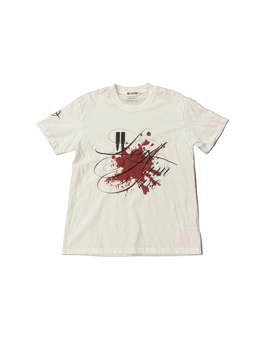 Blood script tee