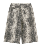 Snakeskin print pants