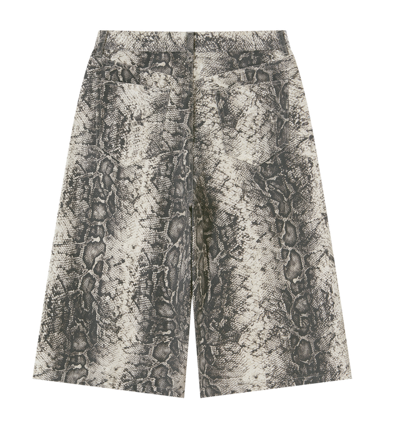 Snakeskin print pants